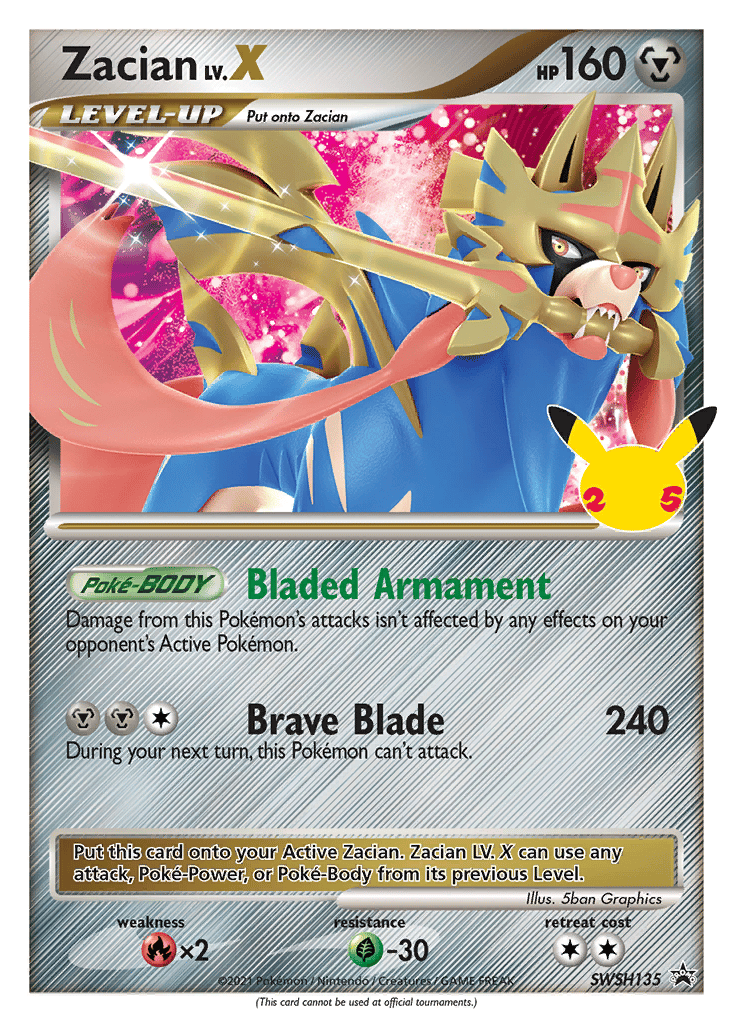 Zacian LV.X card
