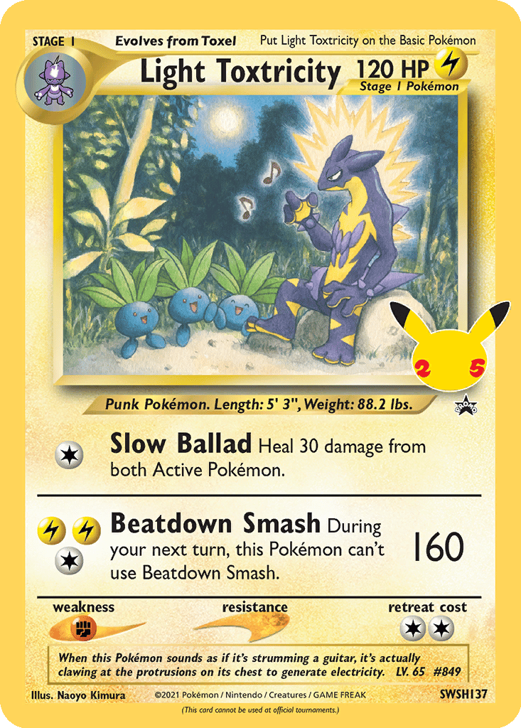 Light Toxtricity card