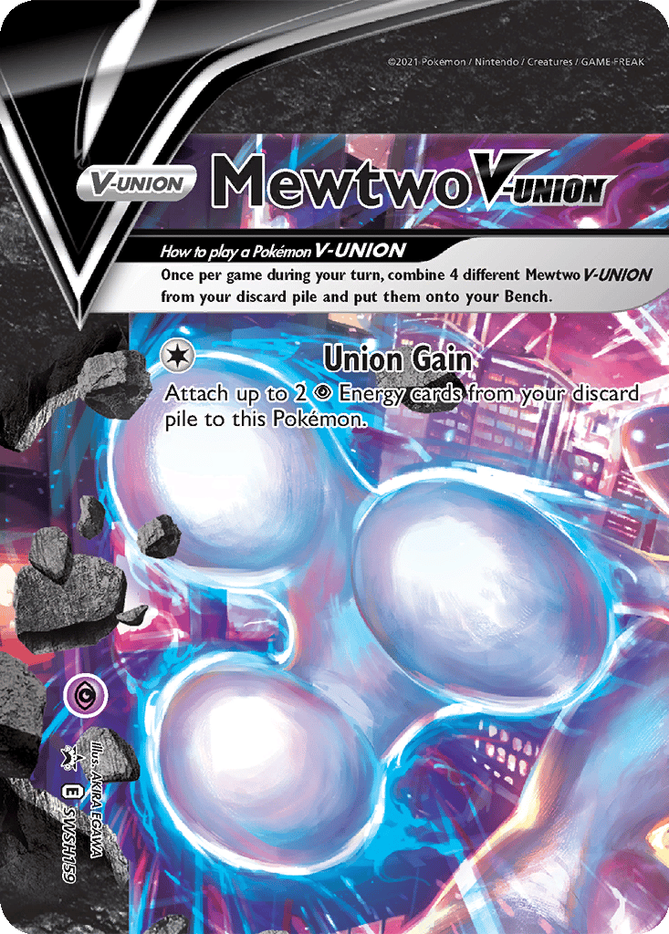 Mewtwo V-UNION card