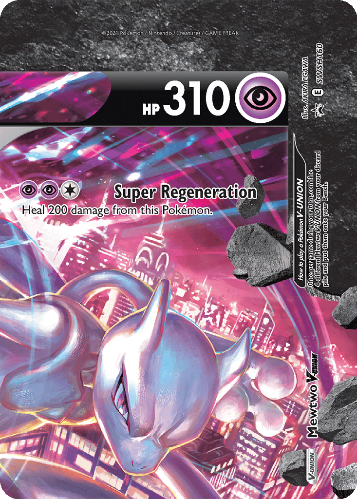 Mewtwo V-UNION card