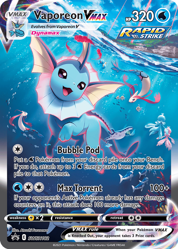 Vaporeon VMAX card