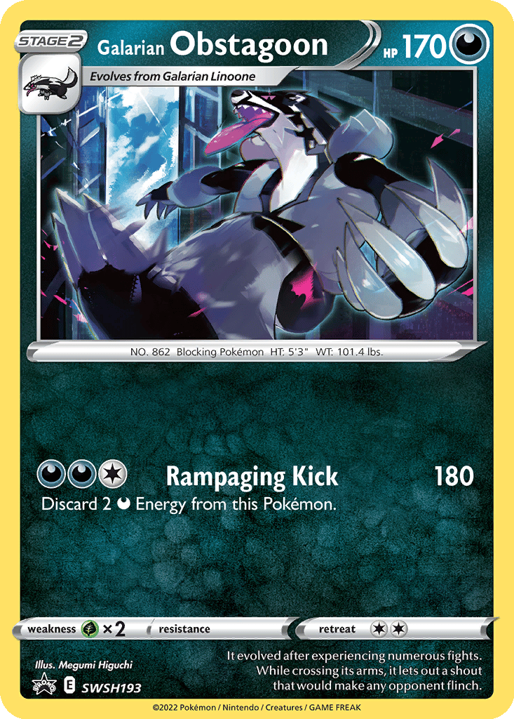 Galarian Obstagoon card
