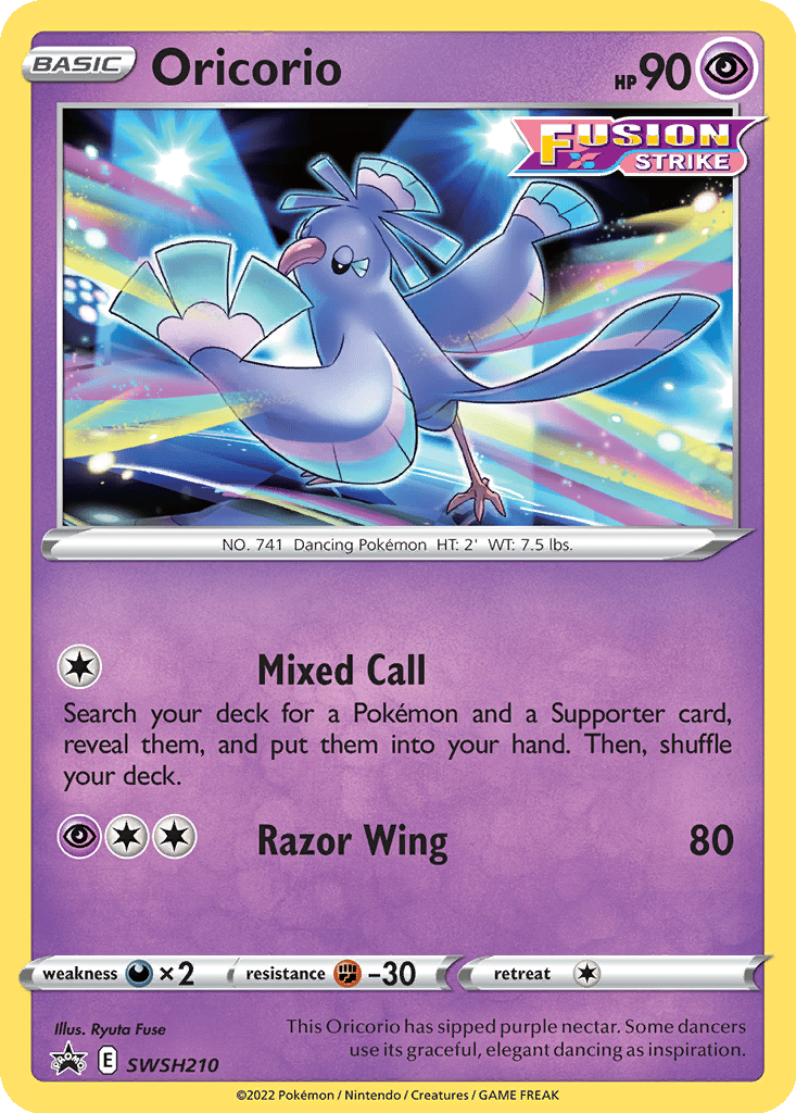 Oricorio card