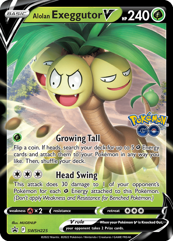 Alolan Exeggutor V card