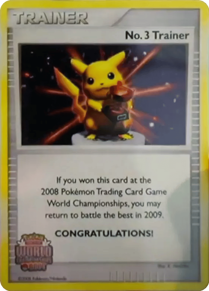 No. 3 Trainer card