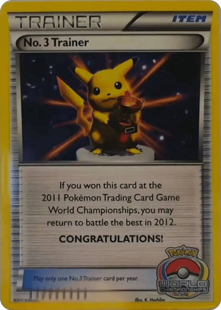 No. 3 Trainer card