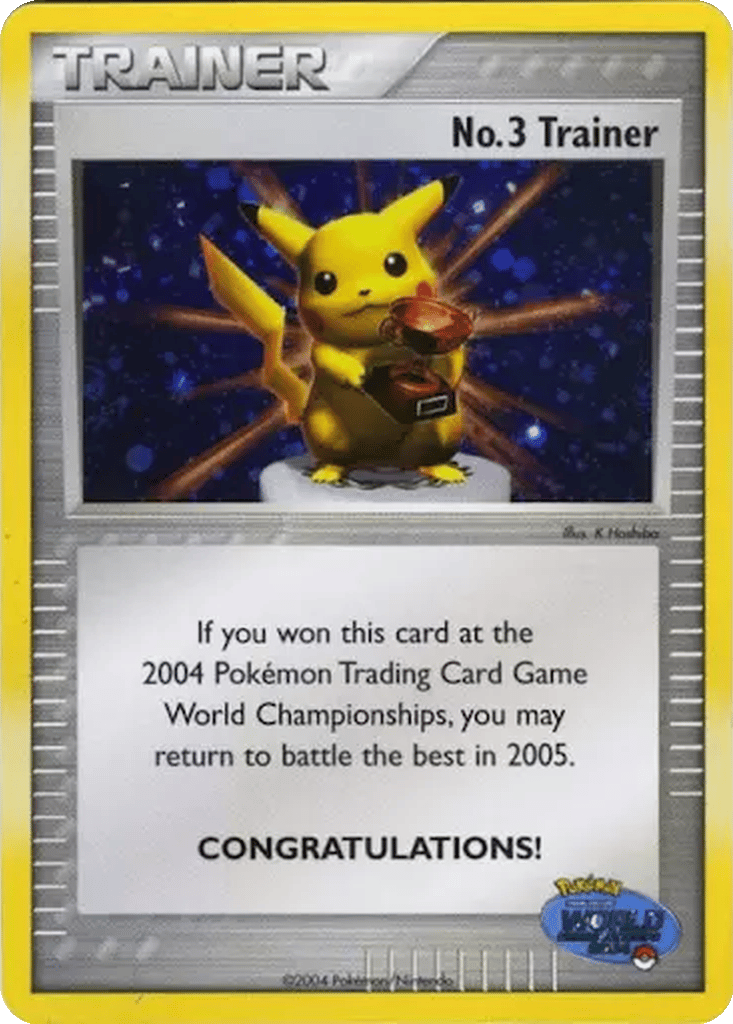 No. 3 Trainer card