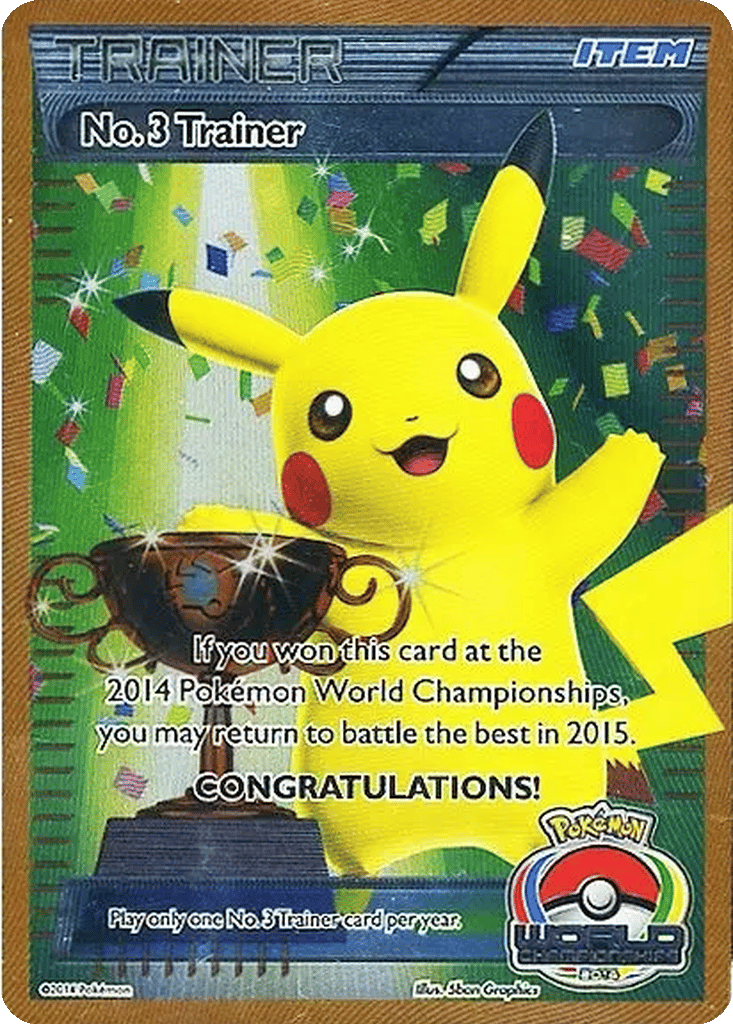 No. 3 Trainer card