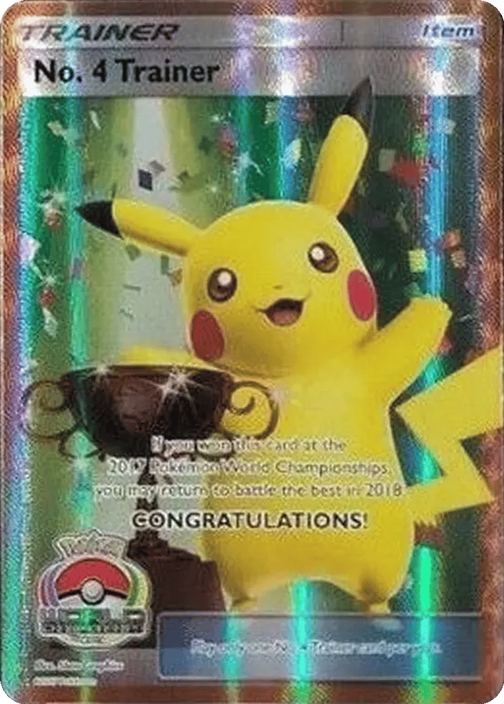 No. 4 Trainer card