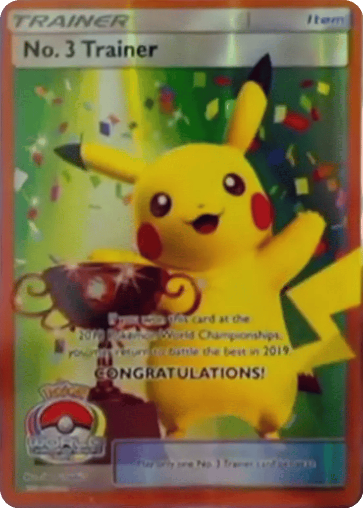 No. 3 Trainer card