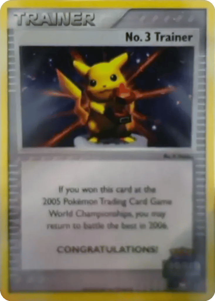 No. 3 Trainer card