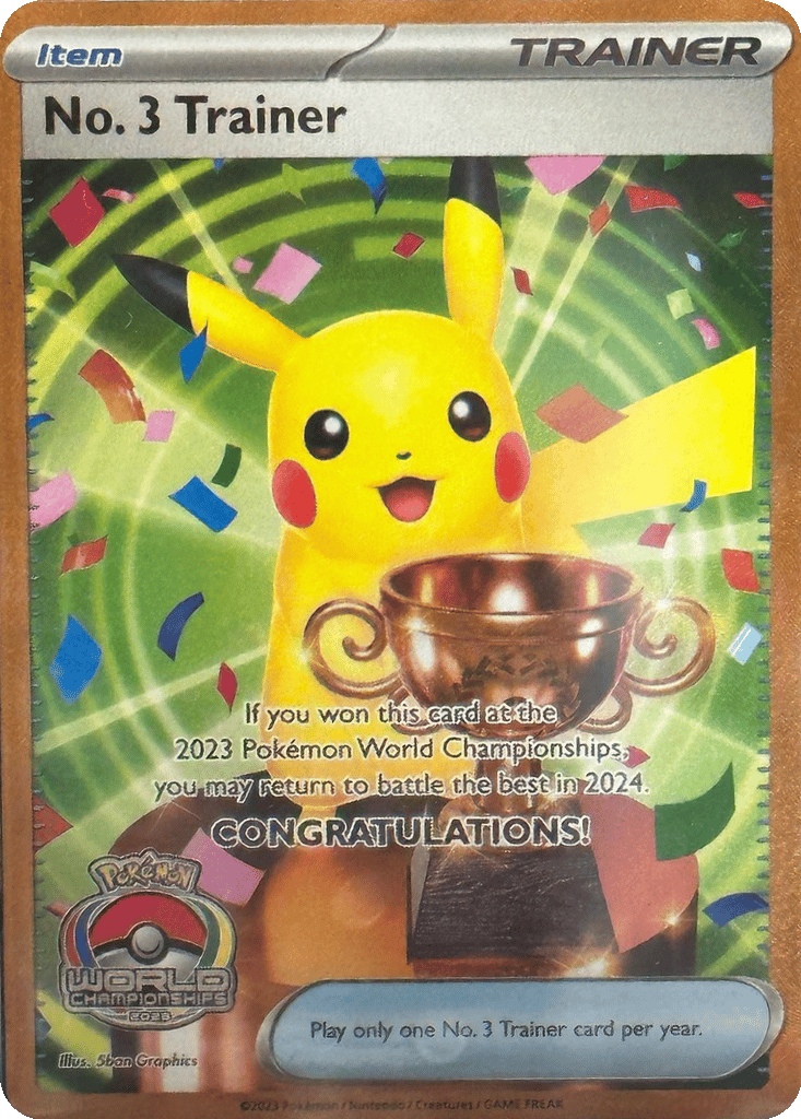 No. 3 Trainer card