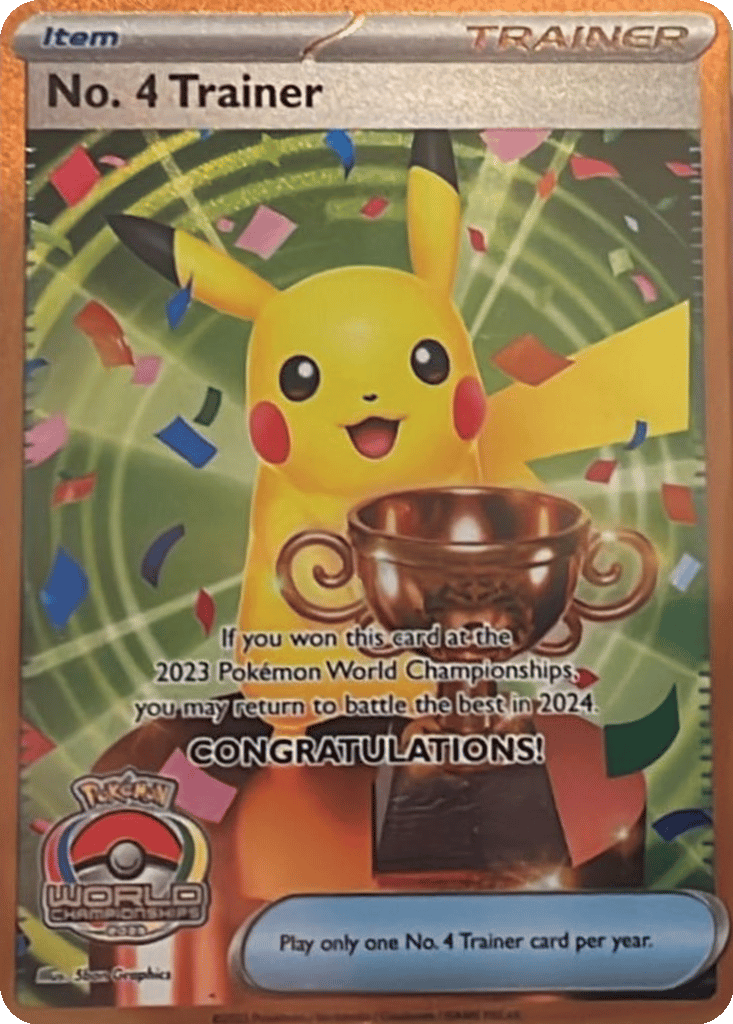 No. 4 Trainer card