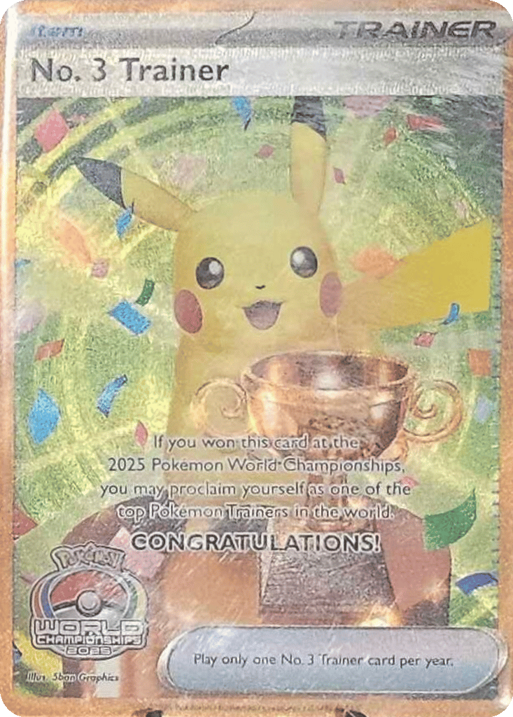 No. 3 Trainer card