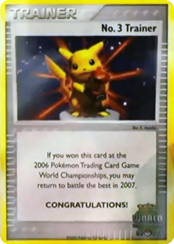 No. 3 Trainer card