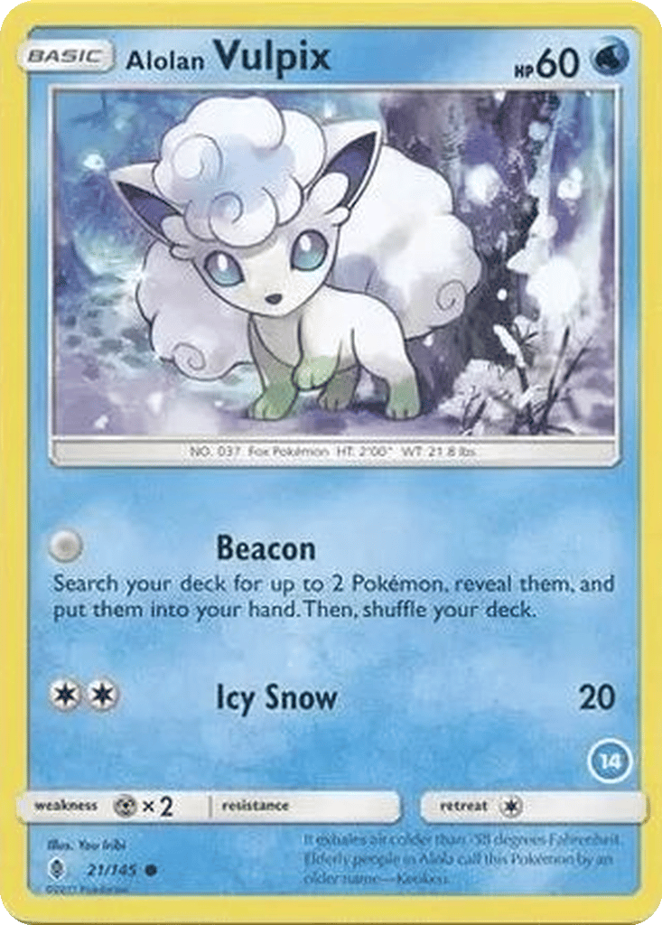Alolan Vulpix card