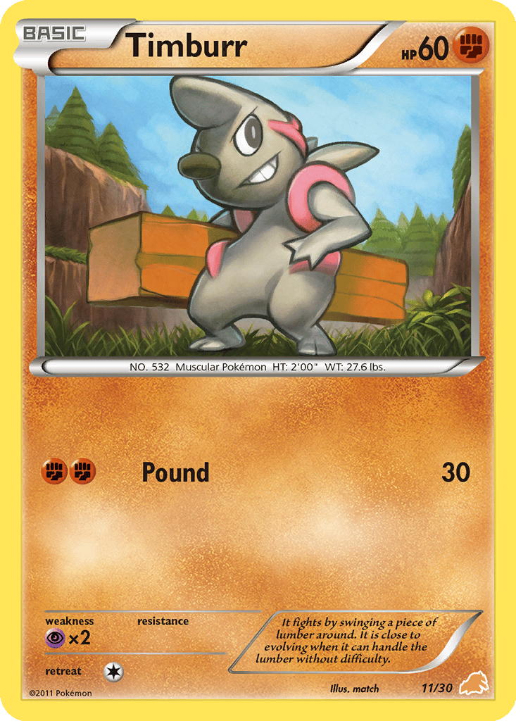 Timburr card