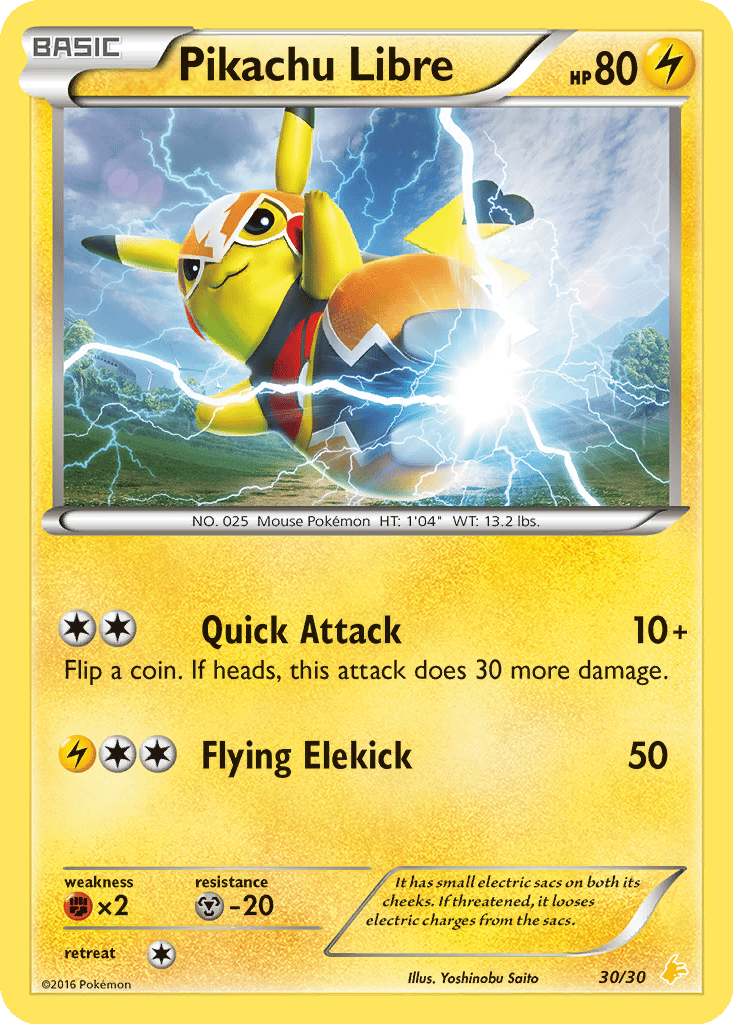 Pikachu Libre card
