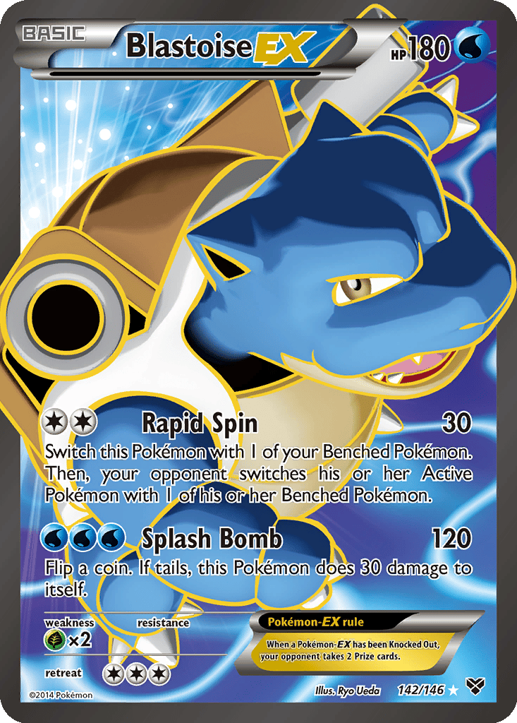 Blastoise EX card