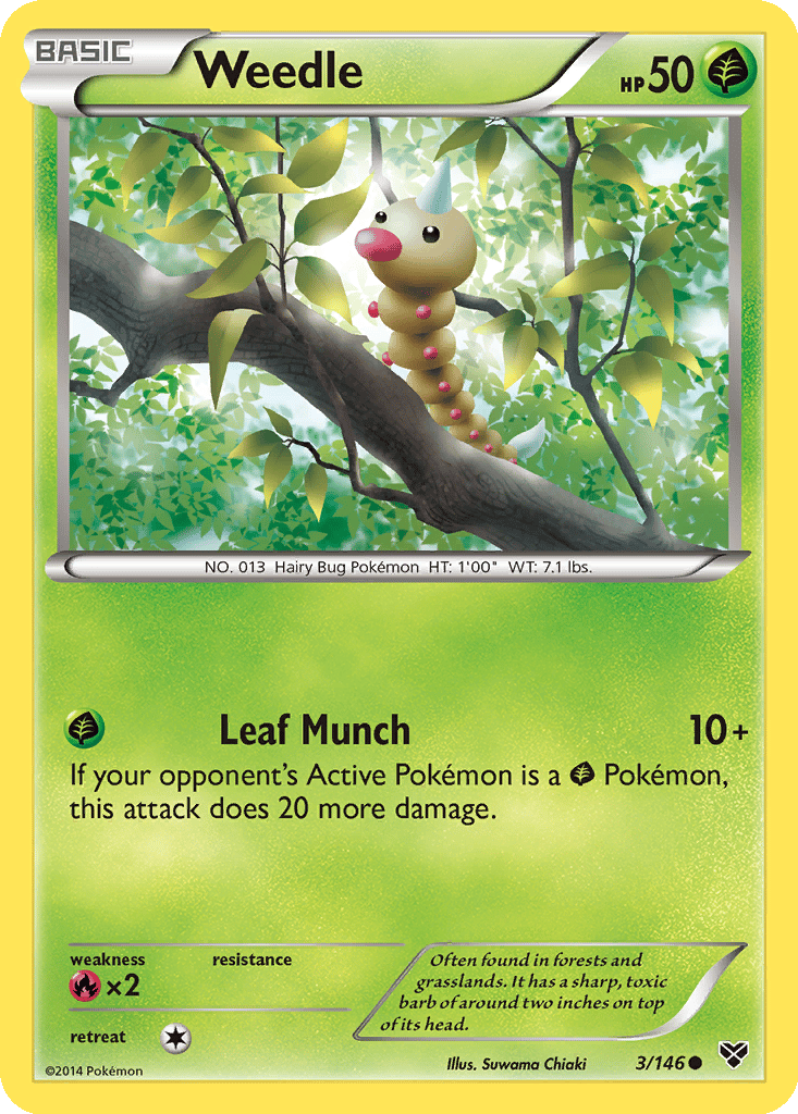 Weedle card