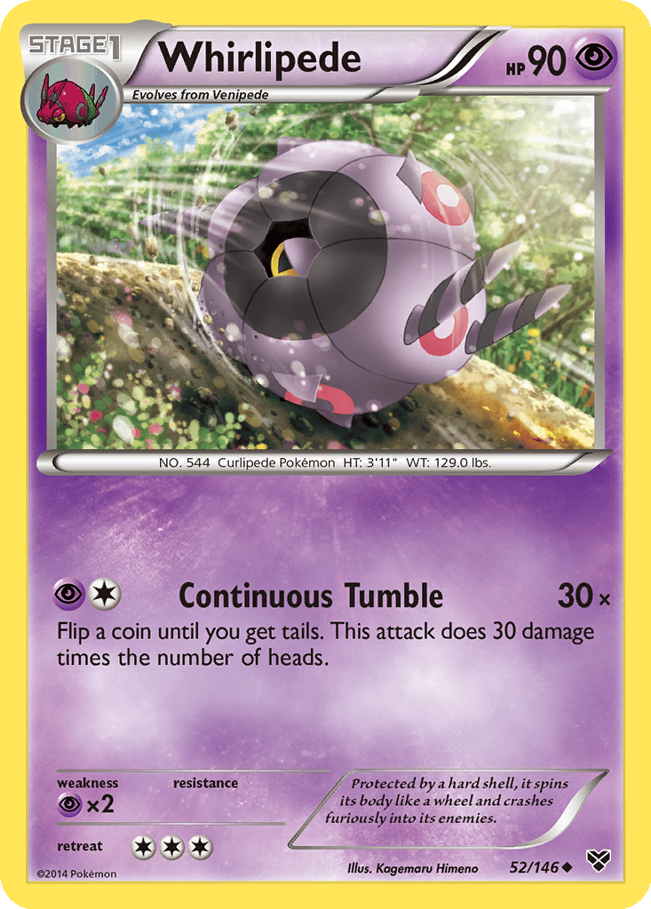 Whirlipede card