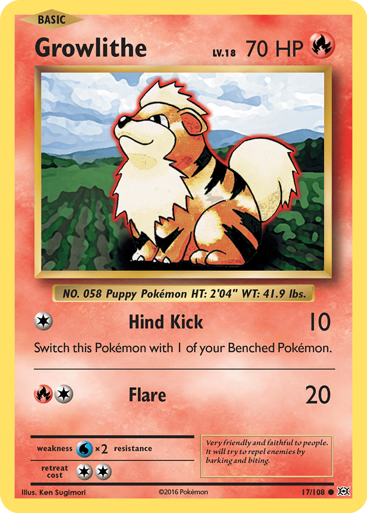Growlithe card