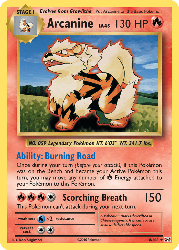 Arcanine card