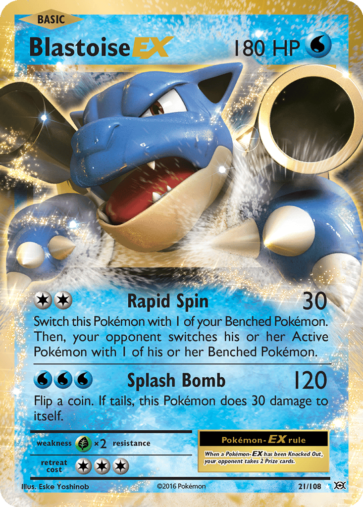Blastoise EX card