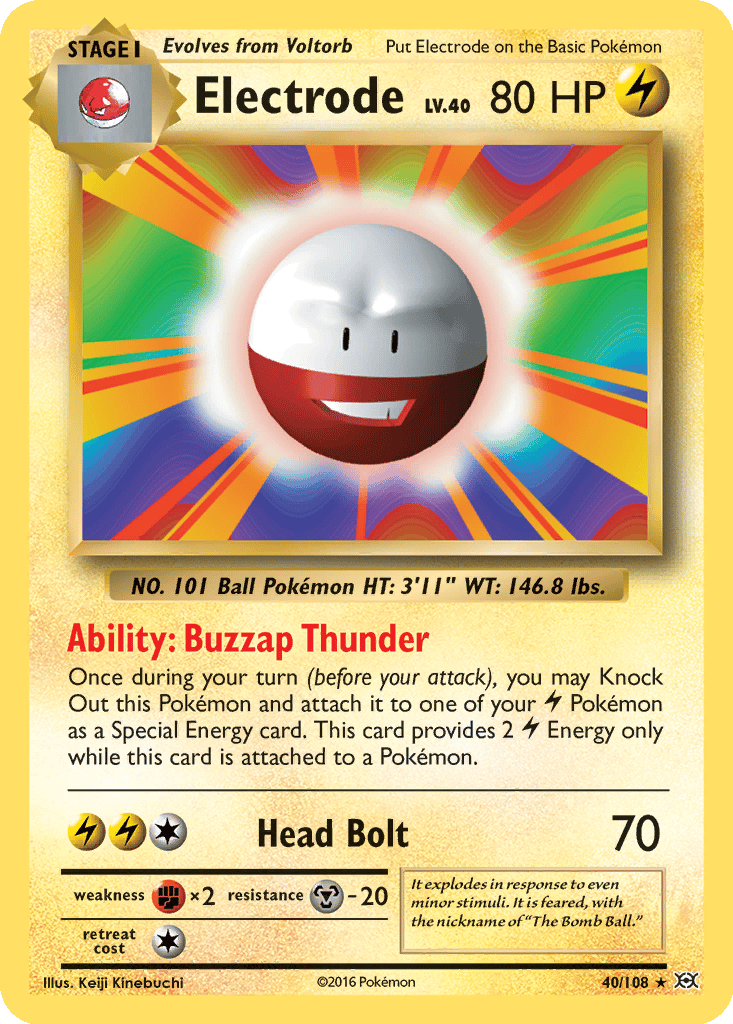 Electrode card