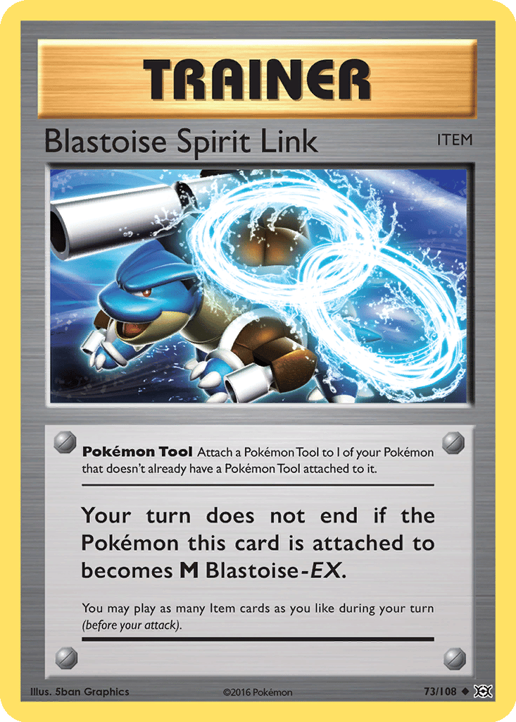 Blastoise Spirit Link card