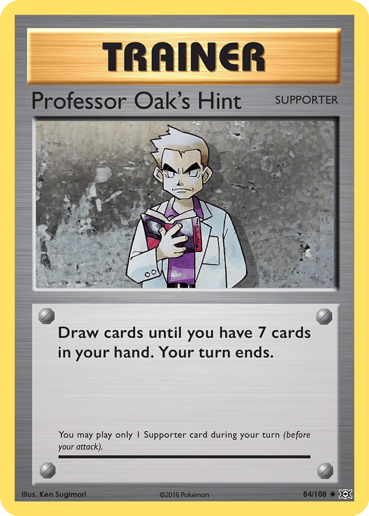 Professor Oak's Hint card
