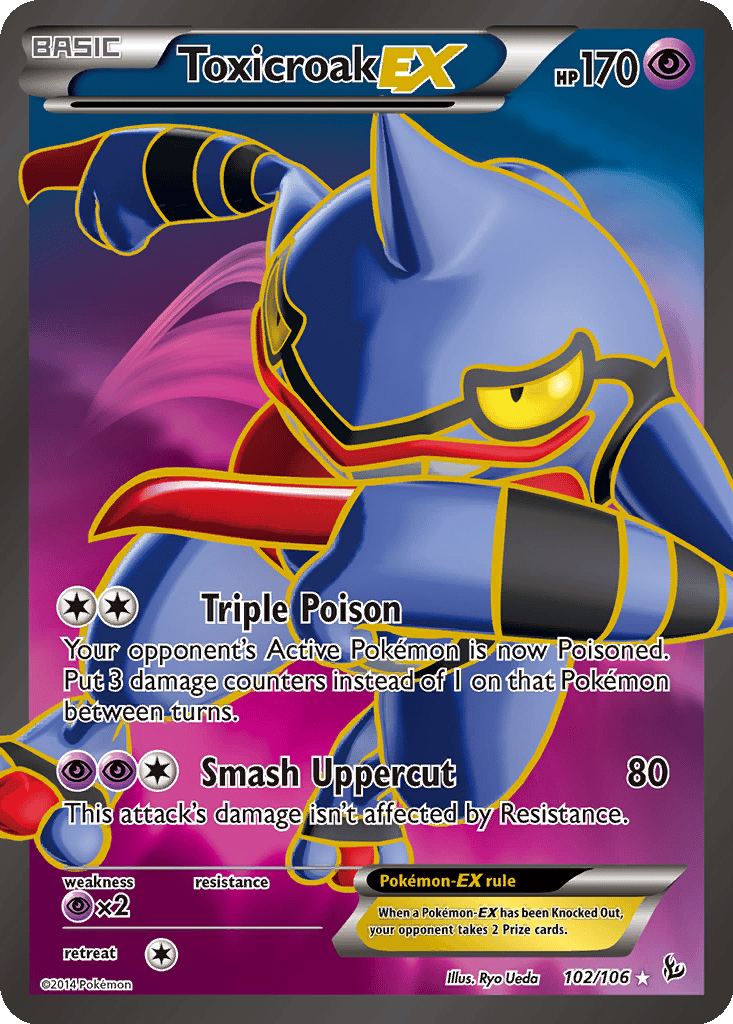 Toxicroak EX card