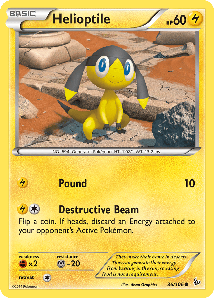 Helioptile card