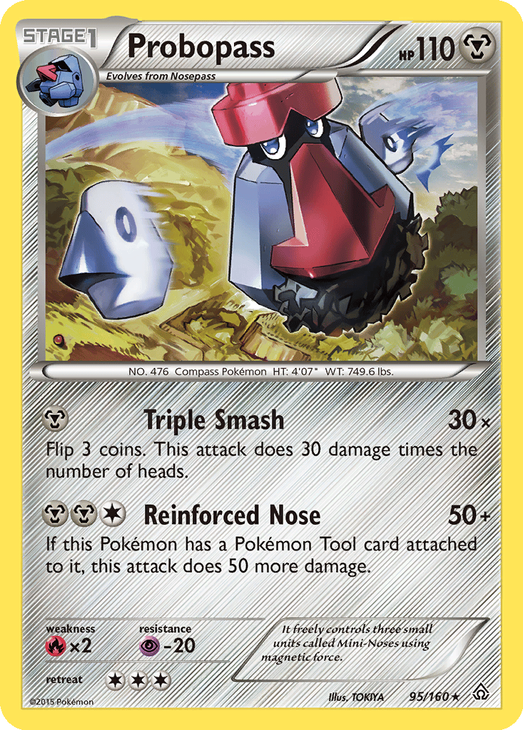 probopass pokemon card value Roxanne's Gym Heroes Revival Handmade Holo Proxy [1MM] Iron Buster (160) During your next turn Probopass - Crimson Blaze B1a-053