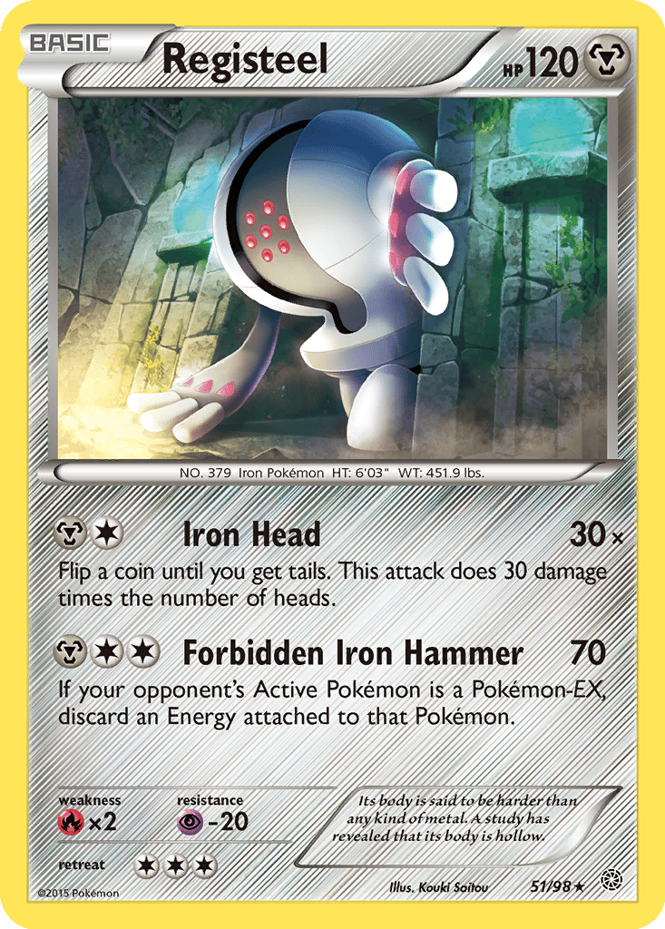 Registeel card