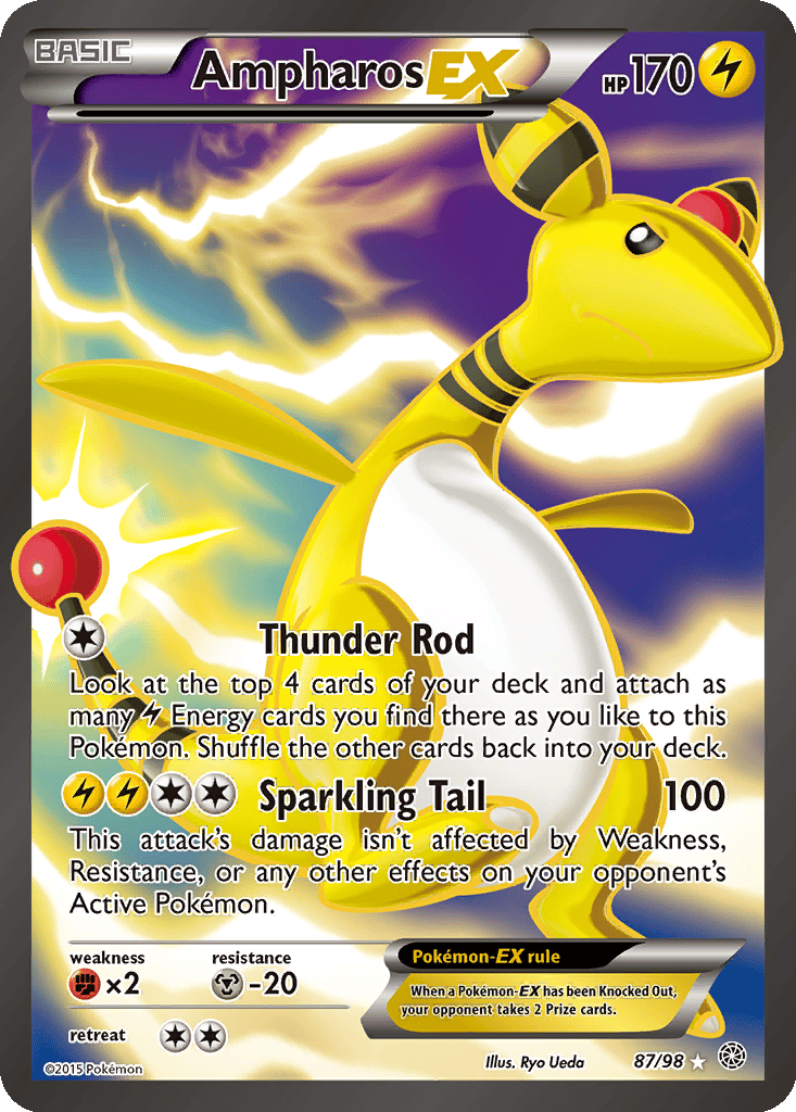 Ampharos EX card