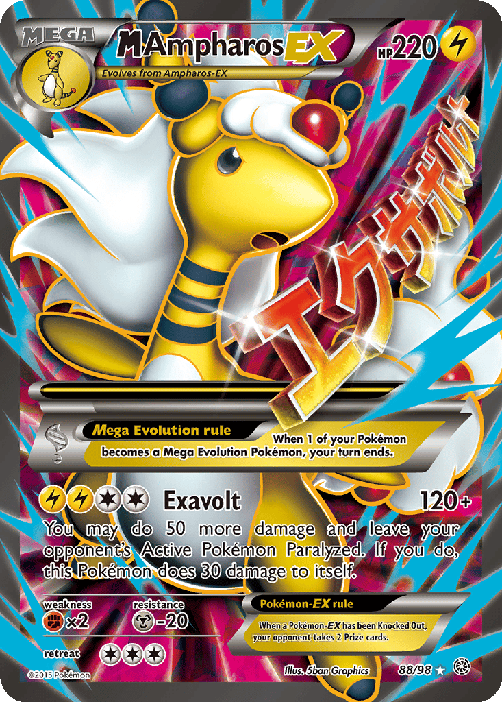 M Ampharos EX card