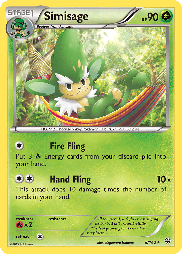 Simisage card