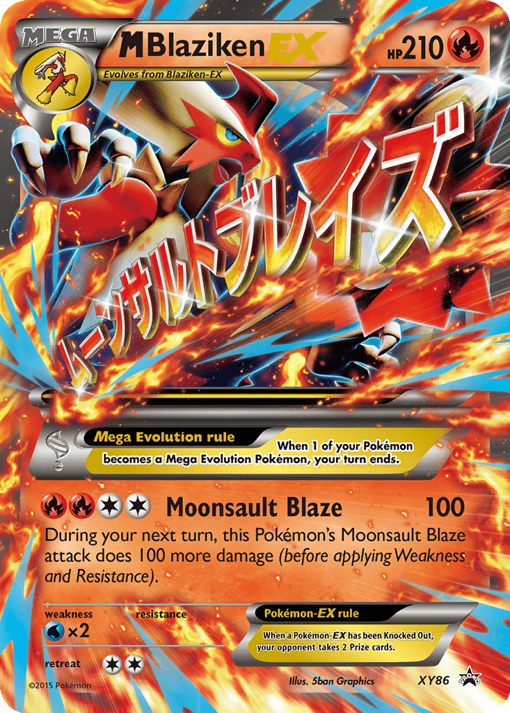 M Blaziken EX card